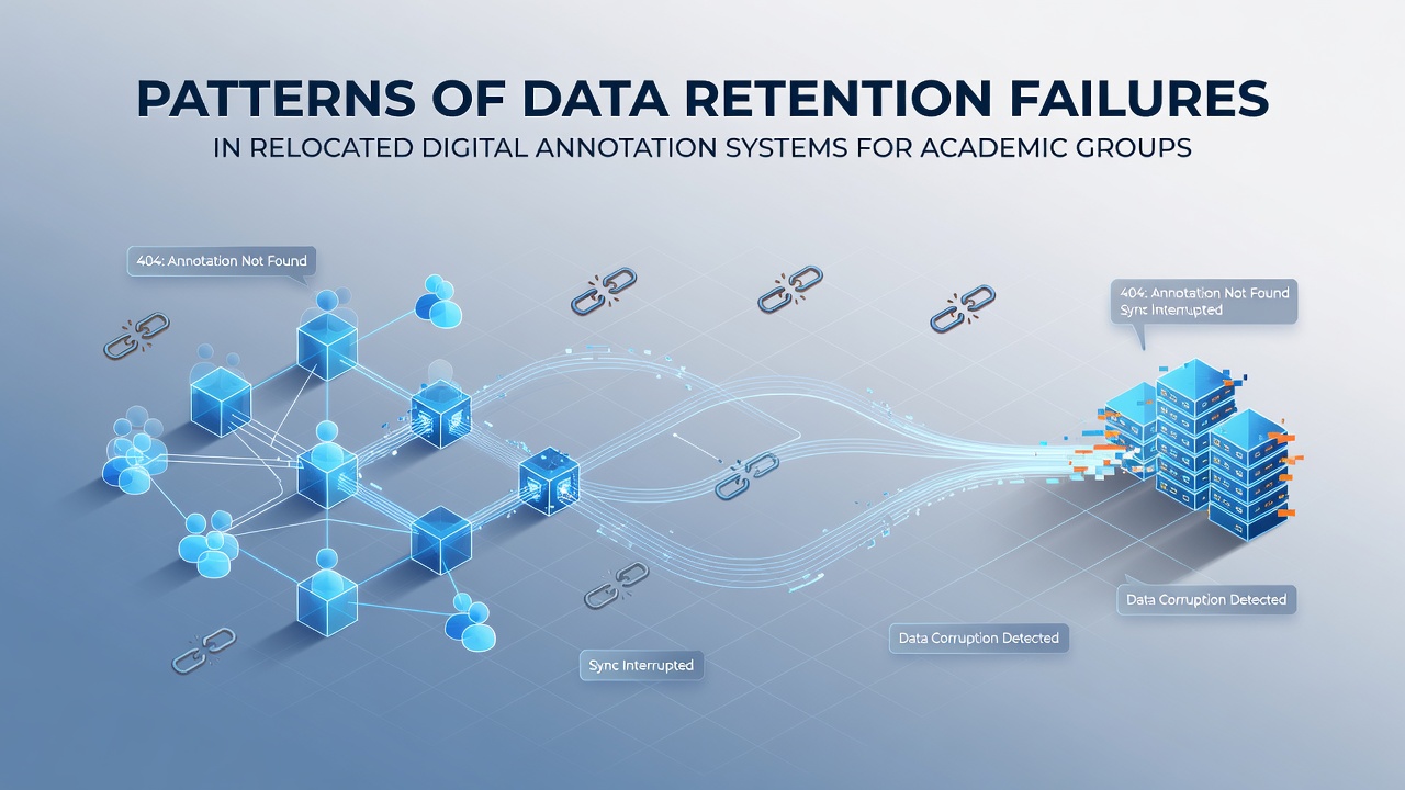 Patterns of Data Retention Failures in Relocated Digital Annotation Systems for Academic Groups